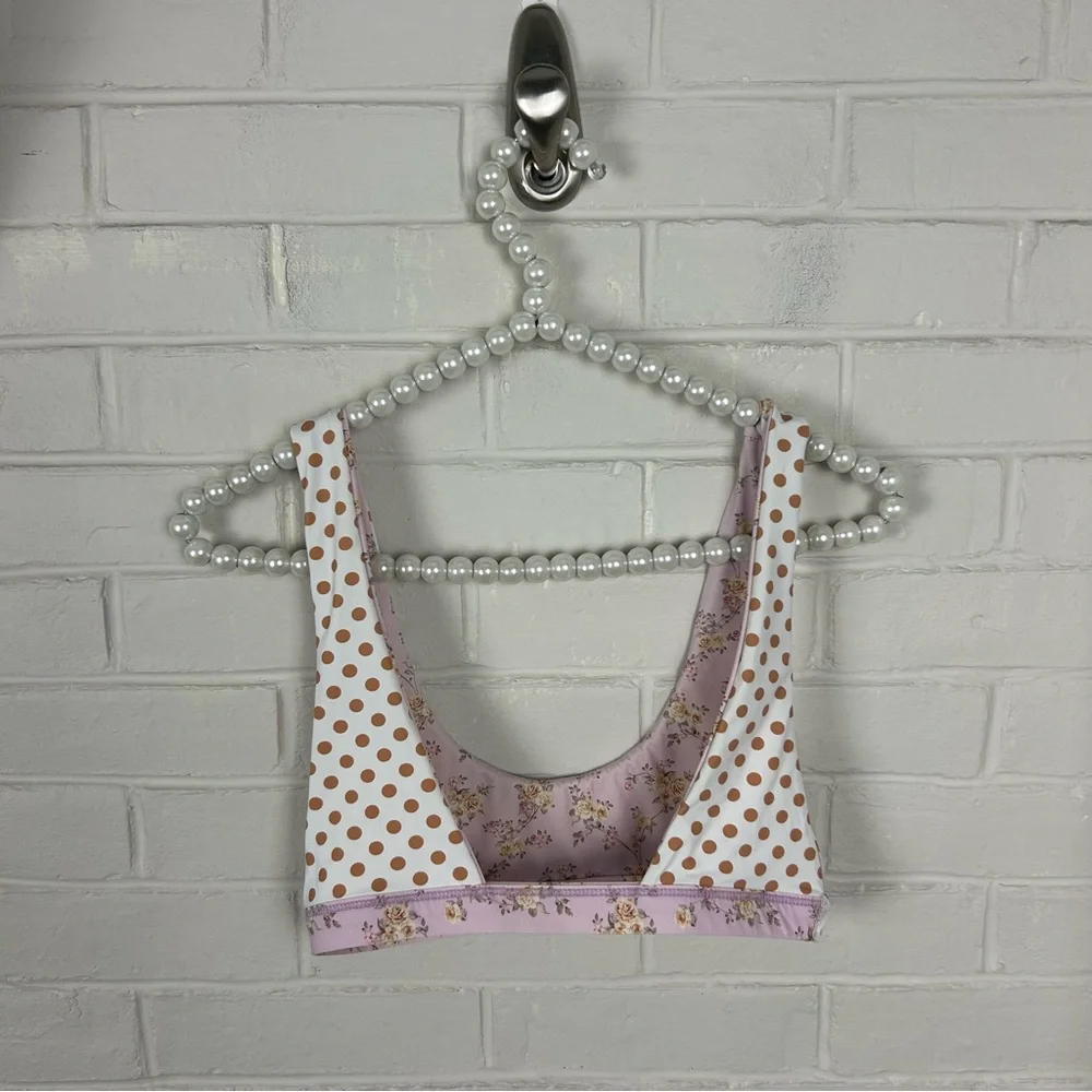 Dippin’ Daisy’s Golden Rose Floral Festival Bikini Top